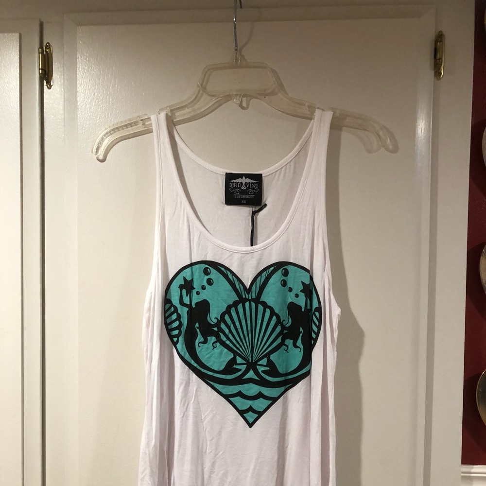 Mermaid Heart tank -soft fabric